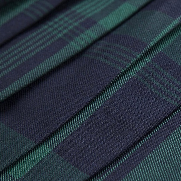 NWOT! Urban CoCo Women's Elastic Waist Plaid Pleated Tartan Skater Mini Skirt - Picture 5 of 6